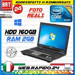 PC NOTEBOOK PORTATILE DELL LATITUDE D620 14,1" CPU CORE 2 DUO RAM 2GB HDD 160GB