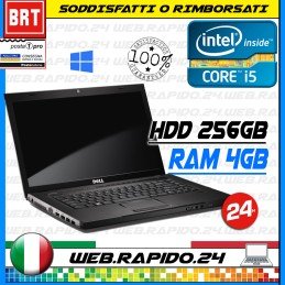 PC NOTEBOOK DELL VOSTRO 3500 15,6" CPU INTEL I5 460M RAM 4GB HDD 256GB