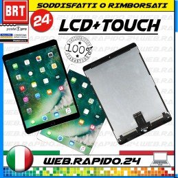 DISPLAY LCD+TOUCH SCREEN X APPLE IPAD PRO 10.5" A1701 A1709 SCHERMO NERO BIANCO