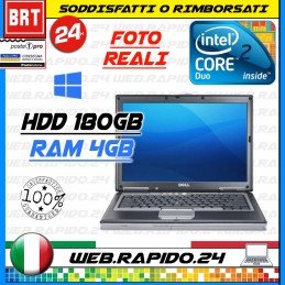 PC NOTEBOOK PORTATILE DELL PRECISION M2300 14.1" CPU DUO RAM 4GB HDD 180 GB_24H!