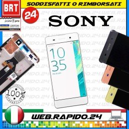 DISPLAY LCD+TOUCH SCREEN+FRAME PER SONY XPERIA XA F3111 F3112 VETRO SCHERMO 24H