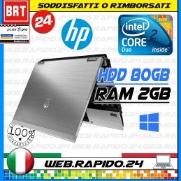 PC NOTEBOOK PORTATILE HP ELITEBOOK 2530P 12.1" DUO 2 RAM 2GB HDD 80 GB_24H!!