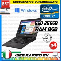 N56 PC NOTEBOOK DELL E7450 14" CPU i7-5600U 8GB RAM SSD 256GB WIN 10 PRO