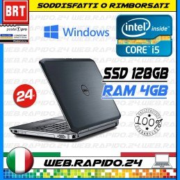 PC NOTEBOOK DELL LATITUDE E6520 15.6" CPU I5-2520M RAM 4GB SSD 128GB TOP!!