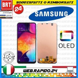 DISPLAY LCD+TOUCH SCREEN OLED PER SAMSUNG GALAXY A50 SM A505 F SCHERMO VETRO_24H