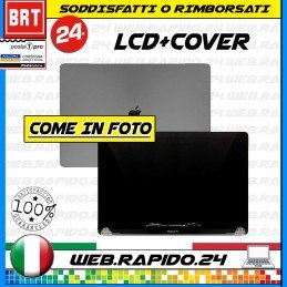 DISPLAY LCD+COVER ORIGINALE PER APPLE MACBOOK PRO RETINA 13" A1706 2016 2017