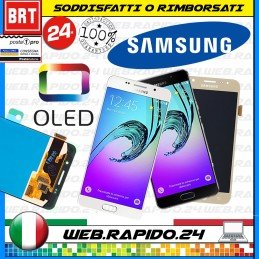 DISPLAY LCD+TOUCH SCREEN OLED PER SAMSUNG GALAXY A5 2016 SM-A510 SCHERMO VETRO