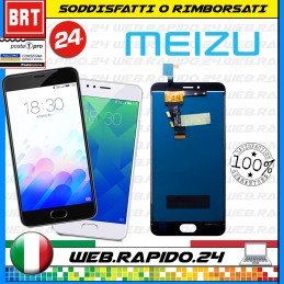 DISPLAY LCD+TOUCH SCREEN MEIZU M3S MINI Y685C Y685H SCHERMO VETRO BIANCO NERO