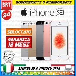 SMARTPHONE APPLE IPHONE SE 2016 16GB 32GB 64GB GAR.ITALIA 12 MESI OTTIMO 5S 6 6S