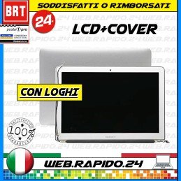 DISPLAY LCD+COVER ORIGINALE PER APPLE MACBOOK AIR 13" A1466 2013 2014 2015 2017