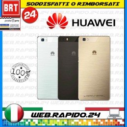 BACK COVER SCOCCA POSTERIORE VETRO+BIADESIVO PER HUAWEI P8 LITE PRA-LA1 LX1-LX3