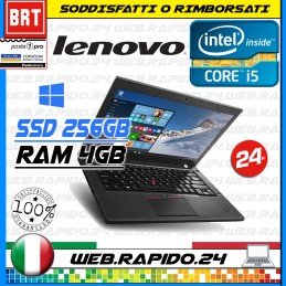 PC NOTEBOOK LENOVO THINKPAD T460 14" CPU i5-6300U RAM 4GB SSD 256GB IPS FULL HD!