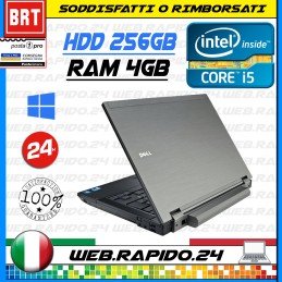 PC NOTEBOOK PORTATILE DELL LATITUDE E4310 13,3" CPU i5 520M RAM 4GB HDD 256GB