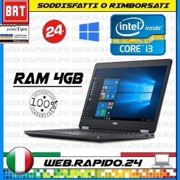 PC NOTEBOOK DELL LATITUDE E5470 14" CPU I3-6100U 4GB COME I5 GARANZIA ITALIA!