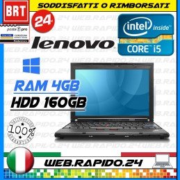 PC NOTEBOOK PORTATILE LENOVO THINKPAD X201 12,1" CPU I5 520M RAM 4GB HDD 256GB