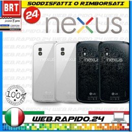 BACK COVER SCOCCA POSTERIORE COMPLETA PER LG GOOGLE NEXUS 4 E960 FRAME+NFC! 24H!