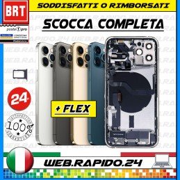 BACK COVER SCOCCA POSTERIORE TELAIO COMPLETA+FLEX+FRAME PER APPLE IPHONE 12 PRO!