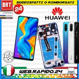 DISPLAY LCD+TOUCH+FRAME HUAWEI P30 LITE MAR-LX1M MAR-LX1A LX2J 48MP BLU NERO_24H