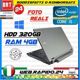 PC NOTEBOOK DELL LATITUDE E6410 CPU I5 14,1" RAM 4GB HDD 320GB+KEY WIN 10 IL TOP