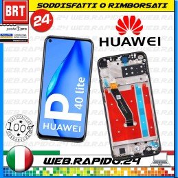 DISPLAY LCD+TOUCH SCREEN+FRAME PER HUAWEI P40 LITE E ART-L29 ART-L28 SCHERMO_24H