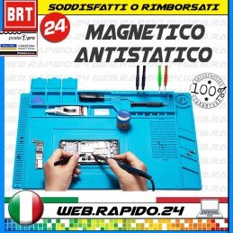 TAPPETINO TAPPETO SILICONE MAGNETICO ANTISTATICO RESISTENTE SALDATURE SMARTPHONE