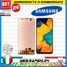 DISPLAY LCD+TOUCH SCREEN PER SAMSUNG GALAXY A30 SM-A305 A305F DS SCHERMO VETRO