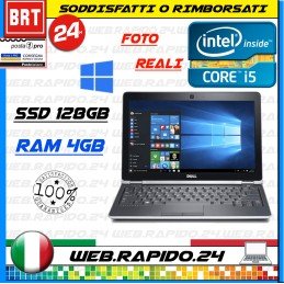 PC NOTEBOOK DELL LATITUDE E6230 12,5" CPU I5-3340M RAM 4GB SSD 128GB WIN10