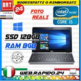 PC NOTEBOOK DELL LATITUDE E6230 12,5" CPU I5-3380M RAM 8GB SSD 128GB WIN10