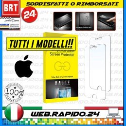 PELLICOLA IN VETRO APPLE IPHONE 5 6 7 8 (PLUS) X XS 11 12 13 14 (PRO/MAX/MINI)