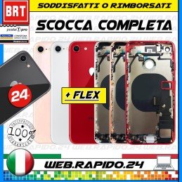 D23_SCOCCA COMPLETA+FLEX+FRAME+SCHEDA MADRE APPLE IPHONE 8 COPRI BATTERIA LEGGI