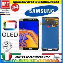 DISPLAY LCD+TOUCH SCREEN SAMSUNG GALAXY J6+ PLUS 2018 SM-J610 SCHERMO VETRO NERO