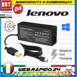 ALIMENTATORE ORIGINALE LENOVO 20V 3.25A 65W (4.0x10mm) SPINOTTO QUADRATO