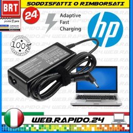 ALIMENTATORE CARICABATTERIA COMPATIBILE PER HP 19V 3.33A 65W (7.4x5mm) NUOVO