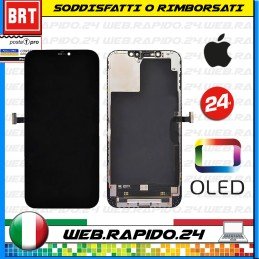 DISPLAY LCD+TOUCH SOFT OLED PARI ORIGINALE PER APPLE IPHONE 12 PRO MAX SCHERMO