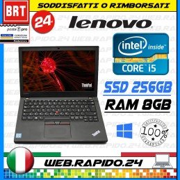 NOTEBOOK LENOVO THINKPAD X270 12.5" CPU i5-6300U RAM 8 GB SSD 256GB WEBCAM