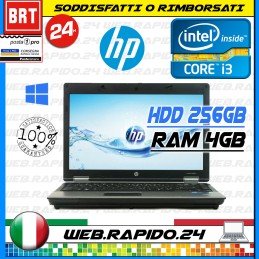 PC NOTEBOOK PORTATILE HP PROBOOK 6460B 14" CPU I3 2310M RAM 4GB HDD 256GB_24H!  