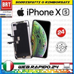 DISPLAY LCD+TOUCH SCREEN+FRAME ITRUCOLOR PARI ORIGINALE PER APPLE IPHONE XS NERO