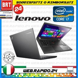 PC NOTEBOOK PORTATILE LENOVO THINKPAD T440 14" CPU I7-4600U RAM 8GB SSD 128GB 