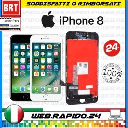 DISPLAY LCD+TOUCH SCREEN+FRAME PARI ORIGINALE PER APPLE IPHONE 8 8G SCHERMO