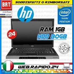 PC NOTEBOOK PORTATILE HP PAVILLON DV1000 14 INTEL T2400 1GB RAM 80GB HDD 1.83GHZ