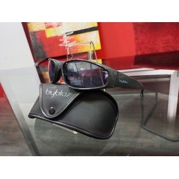 V18_OCCHIALI DA SOLE UNISEX BYBLOS NERI BLACK CON CUSTODIA ORIGINALI SUNGLASSES