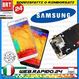 DISPLAY LCD+TOUCH SCREEN+FRAME OLED PER SAMSUNG NOTE 3 NEO SM-N7505 SCHERMO_24H