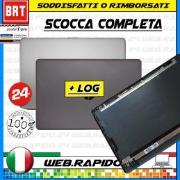 BACK COVER SCOCCA SUPERIORE LCD PER NOTEBOOK HP 250 G6/ 255 G6 GRIGIO GREY