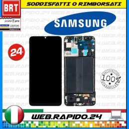 D25_DISPLAY LCD+TOUCH SCREEN+FRAME SAMSUNG GALAXY A50 SM A505 SCHERMO LEGGERE