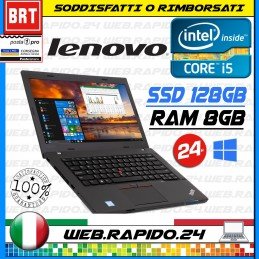 PC NOTEBOOK PORTATILE LENOVO THINKPAD L470 14" CPU i5-7200 8GB RAM SSD 128GB