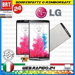 DISPLAY LCD+TOUCH SCREEN+FRAME PER LG G3 D855 BIANCO WHITE SCHERMO VETRO_24H