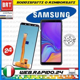 DISPLAY LCD+TOUCH SCREEN SAMSUNG GALAXY A7 2018 SM-A750 A750F SCHERMO VETRO_24H