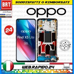 D80-DISPLAY LCD+TOUCH SCREEN+FRAME OPPO FIND X3 LITE CPH2145 / RENO 5 5G LEGGERE