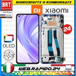 DISPLAY LCD+TOUCH SCREEN+FRAME OLED PER XIAOMI MI 11 LITE 5G M2101K9G SCHERMO 