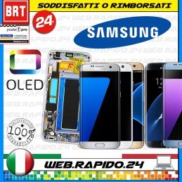 DISPLAY LCD+TOUCH SCREEN+FRAME ORIGINALE PER SAMSUNG GALAXY S7 EDGE G935F TELAIO